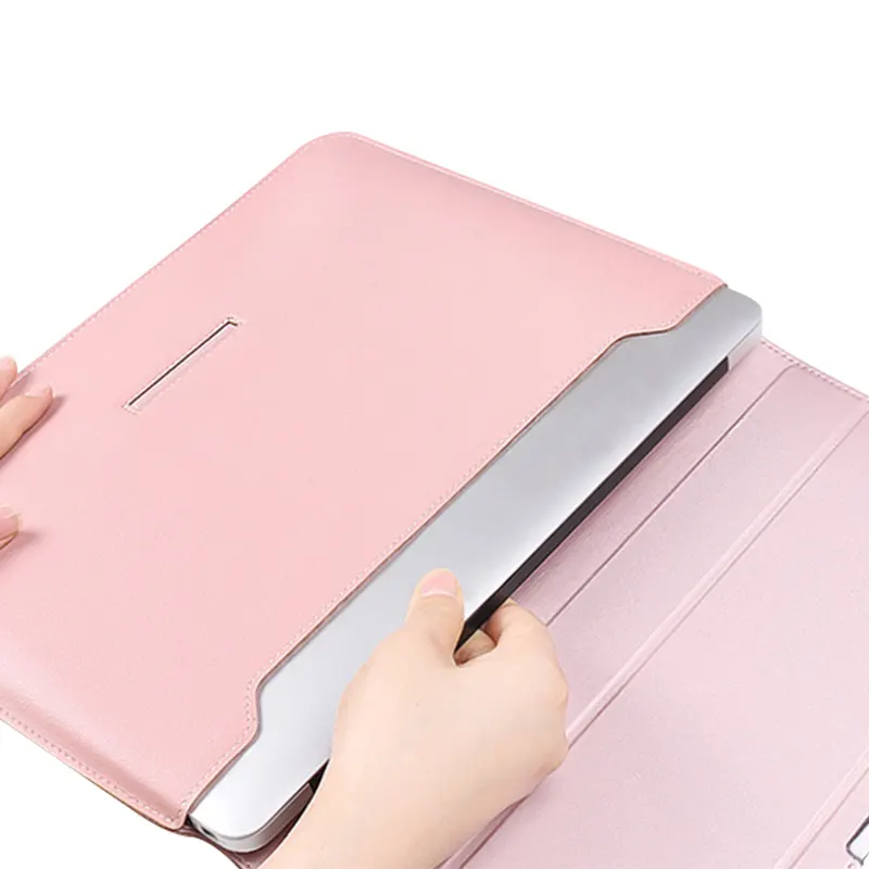 PU Leather Case with Laptop Holder Bags For Macbook Pro 11"12"13"14"15.4"15.6"16.1" Waterproof Laptop Case Sleeve