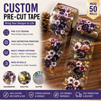 Rouleau d'autocollants en PET mat pour journal, impression numérique haut de gamme personnalisée, pour fournitures artistiques et agendas