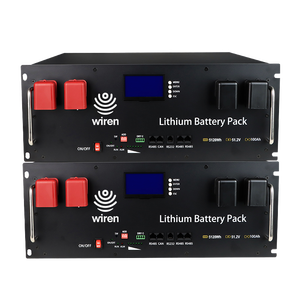 Batterie LiFePO4 Wiren W24200 25,6V 200Ah à montage en rack 5,12KWh RS485 CAN LCD pour système de stockage d'énergie solaire - Product Image 2
