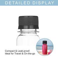 Mini bouteille vide en PET de 60 ml (2 oz) pour shots, jus énergisants, thé au lait, soda – jetable