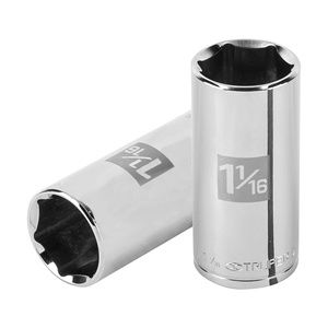 D-1234-HL Truper 1-1/16 'Set Bit panjang 1/2' Drive Chrome DIY termasuk Hex Torx Bit persegi untuk penggunaan perbaikan OEM dapat disesuaikan - Product Image 2