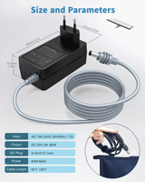 Câble de chargeur de voiture EU USA 60W PD pour Starlink Mini 30V 2A Adaptateur d'alimentation USB-C et mini câble USB