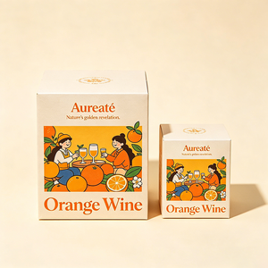 Scatola per Liquore Triple Sec all'Arancia con Logo Personalizzato OEM, Confezione Ecologica in Carta per Alcolici, Produzione Diretta - Product Image 3