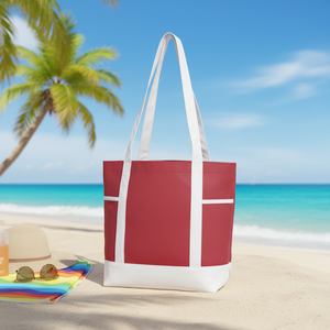 Borsa Tote Rossa da Donna, Shopper da Spiaggia Grande Capacità in Stile Canvas - Product Image 3