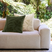 Style forêt naturelle plante broderie florale décor à la maison housse de coussin salon chambre canapé taie d'oreiller