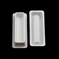 Plateau de stockage d'échantillons de laboratoire en PET blanc haute efficacité, version étroite pour la division d'échantillons par lots, matériel de laboratoire jetable pour la collecte