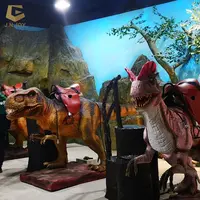 Kendaraan Dinosaurus Mobil Dinosaurus Animatronik Taman Tema SGAD110 untuk Hiburan