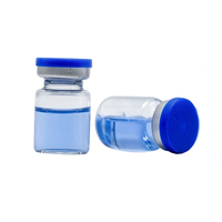 Sérum au cuivre bleu 5 ml, réduit les ridules, poudre de peptide de cuivre GHK-CU, essence de soin de la peau, pureté 5 %, sérum pour le visage GHK-CU