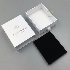 China Custom Printed LOGO Small Size White Cardboard Sliding Open Gift Packaging Boxes - Product Image 5