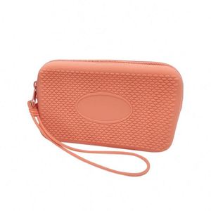 Customizable Logo NH Fashion Candy Large Capacity <b>Silicone</b> <b>Waterproof</b> Makeup Pouch Bag Long Coin Purse Zipper Closure Lifting - Product Image 5
