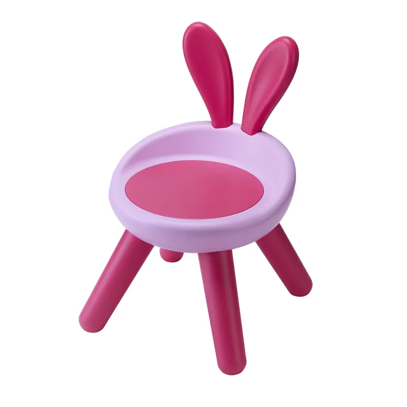 Bunny kulaklar karikatür çocuk sandalyesi plastik tavşan çocuk sandalye okul anaokulu dışkı