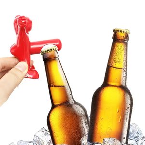 Gran oferta, herramientas de barra novedosas, tapón de corcho de botella de vino, tapón de vino divertido para hombre feliz, abridor de cerveza Perky - Product Image 5