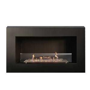 Chimenea de <span class=keywords><strong>Alcohol</strong></span> de Bioetanol con Vista Panorámica Abierta, Personalizada de Fábrica, Quemador Atomizador 3D con Fuego Real, Vidrio a Prueba de Explosiones, Montada en Pared - Product Image 4