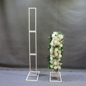 Support de décoration de scène de mariage pliable et détachable, forme carrée ou rectangulaire, <span class=keywords><strong>arche</strong></span> de toile de fond métallique pour mariage - Product Image 1
