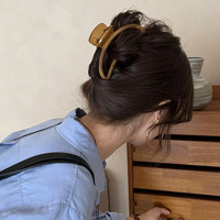 Pinces à cheveux pour femmes, grain de bois, lune, grande pince à cheveux pour cheveux épais, pince française, barrettes, pince à mâchoires