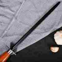 Tige d'affûtage de couteau de cuisine de 12 pouces de dureté élevée aiguisant l'acier pour l'affûteur pour le soin de couteau