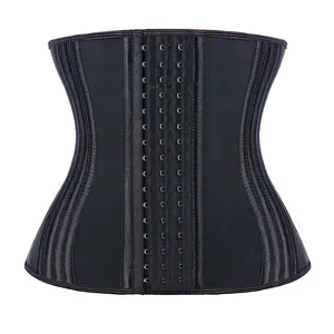 NANBIN 27 Steel Bones Waist Trainer 11.5 inch Three Breasted Lose Weight Slimming Plus Size Women Body Shaper Waist Trainer