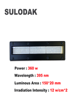 Durcissement haute puissance GH2220 séchage de l'encre blanche sept génération imprimante Doule buse configuration LEDUV refroidissement par eau lampe de durcissement