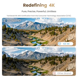 Proyector Láser Triple JMGO N3, 1700 ISO Lúmenes, Zoom Óptico 1.3x, Proyector Láser Triple 4K para el Hogar JMGO N3 - Product Image 2