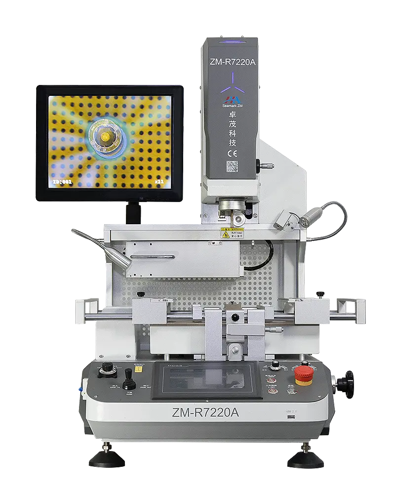 Seamark ZM-R7220A estação de retrabalho bga, venda quente, sistema de estação de solda automática bga, máquina de reballing, reparo do laptop