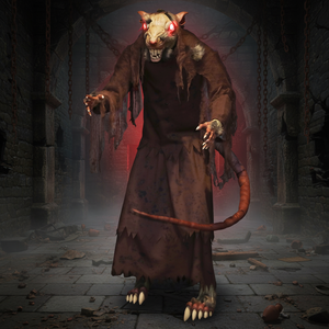 Novedad: Decoración Mecánica Eléctrica de Maggie el Ratón, Grande, Aterrador y Luminoso, para Halloween, Casa Embrujada o Parque de Atracciones - Product Image 2