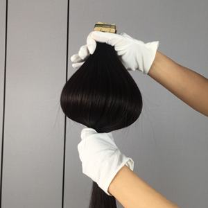 Jasminebeauty - Extensiones de Cabello Humano Virgen Remy con Cinta Adhesiva, Cabello Liso Europeo, Doble Trama - Product Image 3