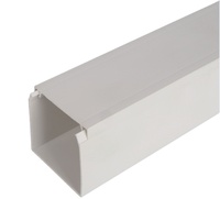Chine Fabricant PVC Trunking Canal de câble en plastique de taille solide pour les conduits de câblage et le protecteur de câble
