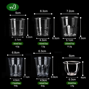 VVG 2oz usa e getta bere Mini bicchierini per feste eventi matrimoni lavabili in lavastoviglie bicchieri di plastica riutilizzabili - Product Image 2