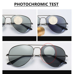 Lunettes de soleil de luxe photochromiques polarisées à grande visière pour homme et femme, conduite, métal, sept beaux modèles, lunettes de soleil premium de petite taille - Product Image 4