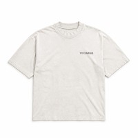 T-shirt Oversize Vierge 240g avec Impression de Logo Personnalisé, Coupe Minimaliste Moderne, 100% Coton Filé Anneauté, Qualité Équivalente au Designer