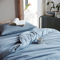 Ensemble de literie de luxe 4 pièces, imprimé moderne, taille King, drap-housse et taies d'oreiller, collection complète pour la chambre à coucher