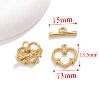 Fermoirs Ot en acier inoxydable doré pour collier, bracelet, fabrication de bijoux, fermoirs de bricolage, connecteur, fermoir à bascule, accessoires de bijoux
