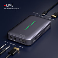 USB 3.0 4K 1080P Yayın Akışı OBS Kayıt Oyun Canlı Yayın Kaydı Web Kamerası HDR HDMI Video Yakalama Kartı, HDMI - USB