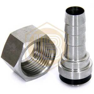 Raccordo diritto in metallo da 10 mm e filettatura piatta BSP - Product Image 2