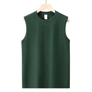 T-shirt da <span class=keywords><strong>uomo</strong></span> in cotone traspirante di alta qualità senza maniche da <span class=keywords><strong>uomo</strong></span> - Product Image 3