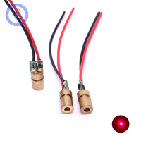 5V 635nm 650nm 0.05-0.3mW Red Dot Diode Laser Head With Beam 1.5mm