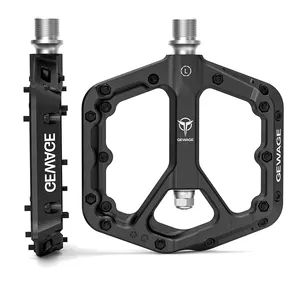 GEWAGE MTB bicicleta pedal Nylon Material 2 DU Widen Anti-derrapante leve pedais de bicicleta