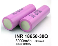 Grosir Baterai Sel Silinder Lithium Li-ion 18650 30Q 18650 3000mAh 3.6V Isi Ulang untuk Paket Baterai Motor E-bike