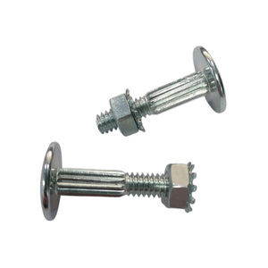 Carriage <b>Bolt</b> With Serrated <b>Flange</b> Nut Round Head Square Neck Carbon Steel Zinc Plated Grade 4.8 Fastener For Wood Furniture - Product Image 3