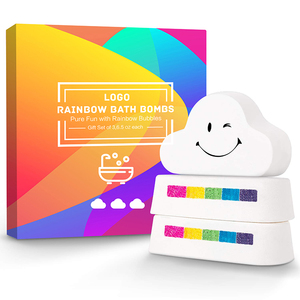 ชุดระเบิดอาบน้ำฟองฟู่สีรุ้งธรรมชาติหลากสี OEM ODM ขายส่ง พร้อม MSDS - Product Image 3