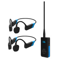 IPX-8 entraîneur de natation parler tête entraînement de natation casque sans fil étanche conduction osseuse talkie-walkie écouteur