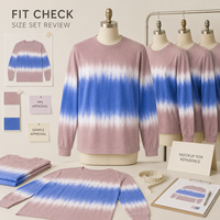 Camiseta de punto extragrande con estampado tie-dye y rayas, 100% algodón, ecológica, transpirable, de ajuste cómodo para marcas DTC de marca privada
