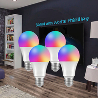 Ampoule LED Gradable Compatible Alexa Google OEM, Éclairage Intelligent Contrôlable via l'Application Tuya WiFi, Alimentation Électrique Secteur, Usage Domestique US
