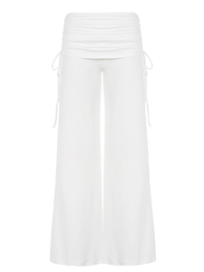 <b>Women</b> Drawstring Waist Straight Leg Knit Pants Loose Fit Casual Lounge Sports <b>Trousers</b> - Product Image 6