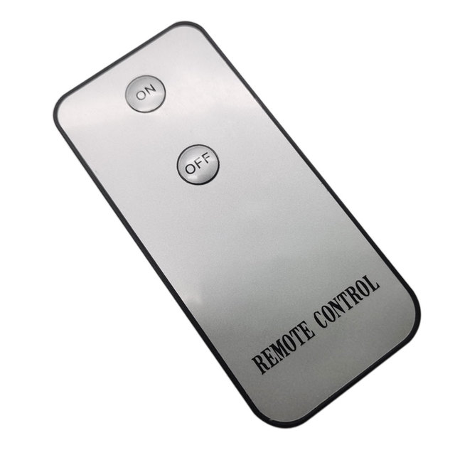 Silver Color PET Face Remote Controller With 2 Keys Buttons Supporting Customize