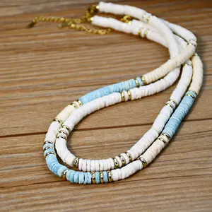 2023 White Bohemian Surfer Necklace Men's Natural Shell Fashion Necklace Women's Tribal Jewelry Girlfriend Gift for him