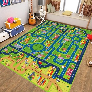 <span class=keywords><strong>Tappeto</strong></span> da <span class=keywords><strong>gioco</strong></span> per bambini in poliestere <span class=keywords><strong>lavabile</strong></span> morbido di alta qualità Design Puzzle per la scena del mercato della città <span class=keywords><strong>tappeto</strong></span> da Picnic per famiglie - Product Image 5