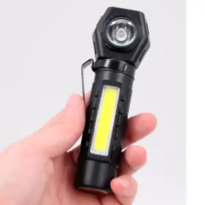 In Stock China Factory Cheap Price Mini Flashlight Headlamp LED Cob Clip Head Lamps Rechargeable With Magnetic