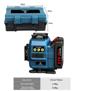 <span class=keywords><strong>Nivel</strong></span> Láser de Líneas Verdes para Exteriores AGL123, 16 Líneas, Kit Combinado, Calibración Automática Precisa - Product Image 6