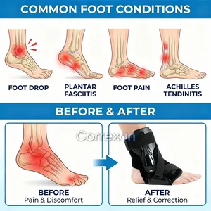 อุปกรณ์พยุงข้อเท้าแบบผูกเชือก ปรับได้ สำหรับข้อเท้าแพลงและบรรเทาอาการปวด ได้รับการรับรองมาตรฐาน CE <span class=keywords><strong>ISO</strong></span> รับสั่งซื้อทดลอง จำหน่ายจำนวน<span class=keywords><strong>ม</strong></span>าก รับผลิตตามแบบ - Product Image 2